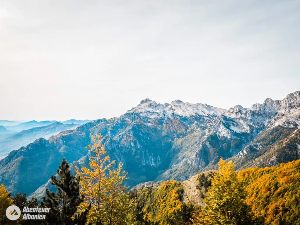 Hikers relying on outdoor gear in the Albanian Alps