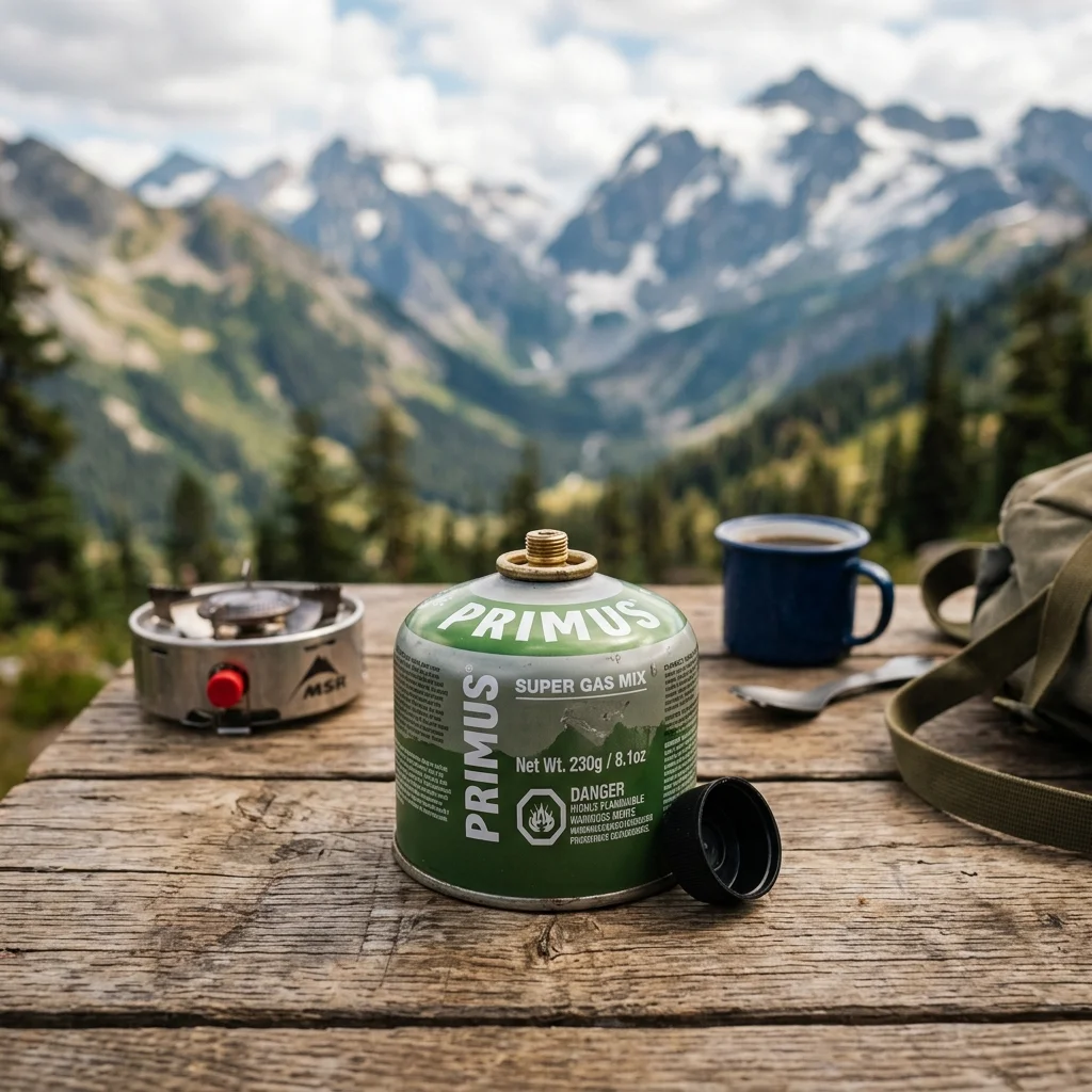 Gas canister camping