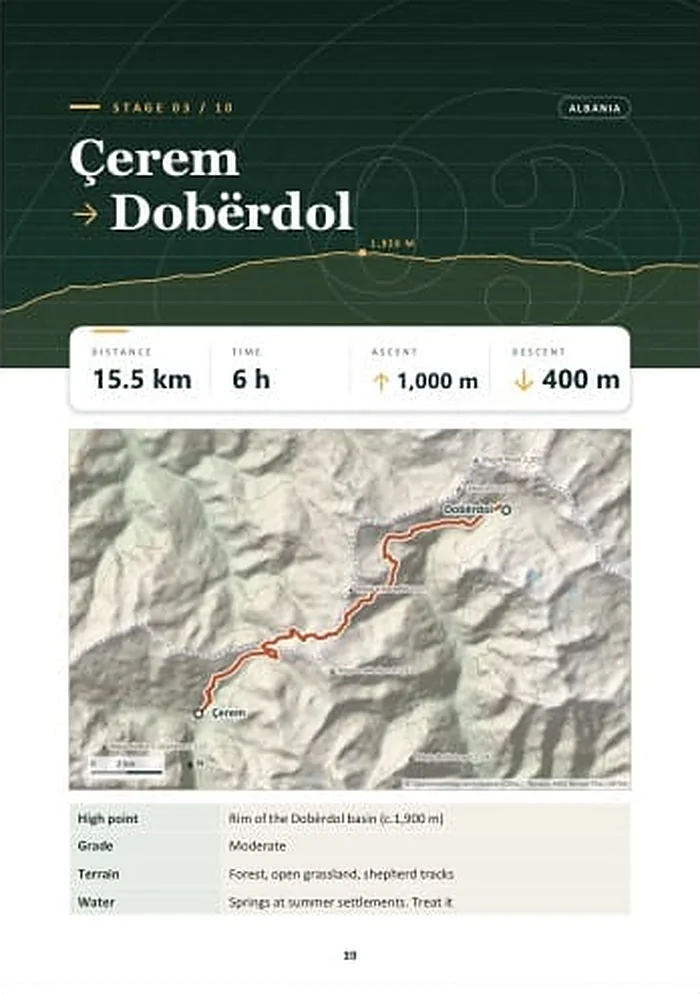 Stage 3: Çerem → Dobërdol – Peaks of the Balkans guide page